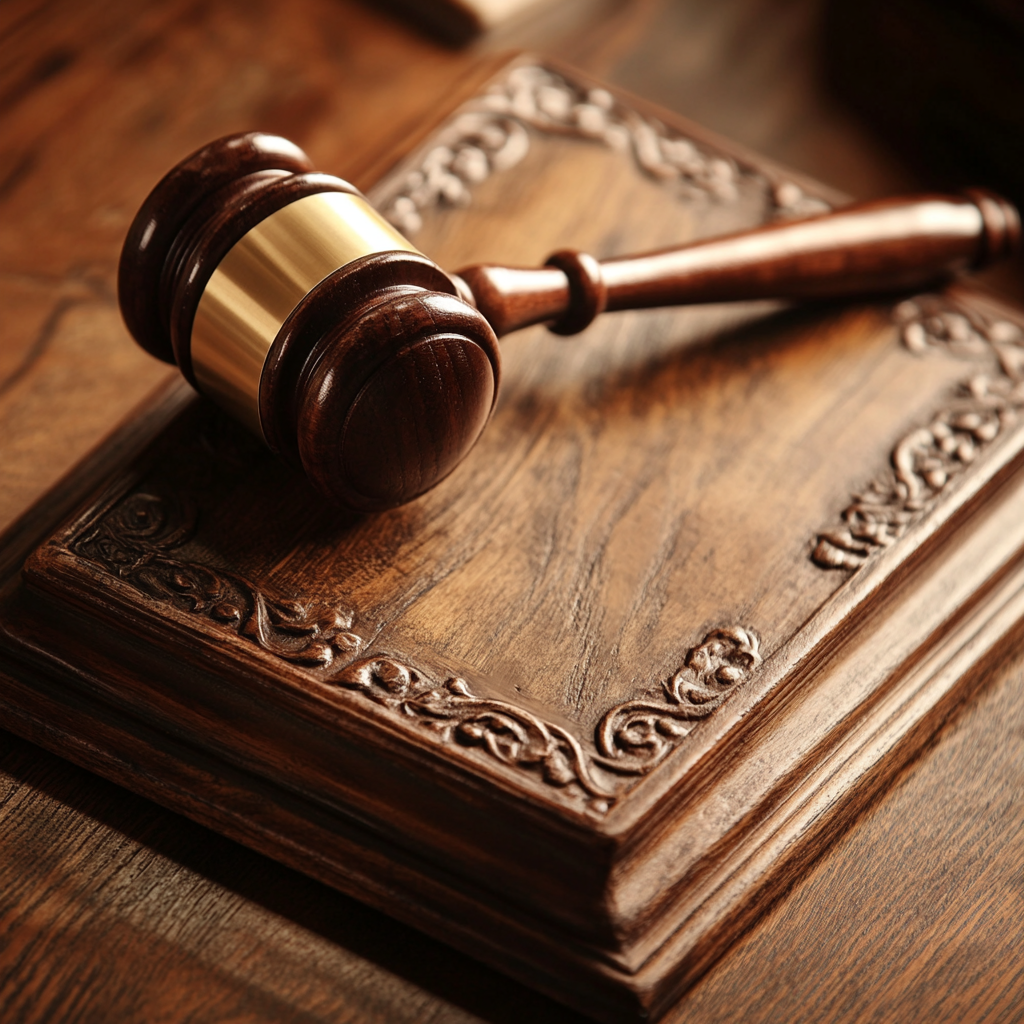 Auction paddle and gavel used in antique pricing at auction houses